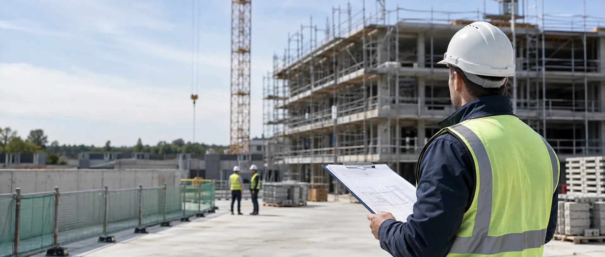 Sicherheits- und Gesundheitsschutzkoordination auf einer Baustelle